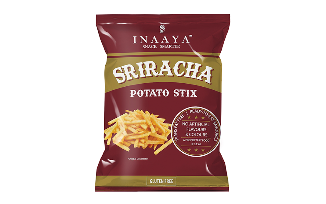 Inaaya Sriracha Potato Stix    Pack  160 grams